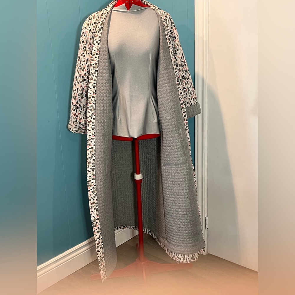 Upcycled - Multicolor Patterned Robe with Belt - Picture 4 of 7